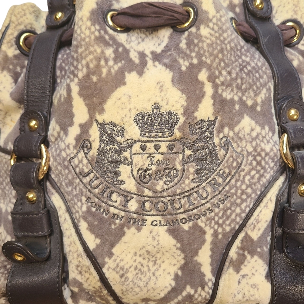 Juicy Couture Python Daydreamer Tote Wallet Set Y2K Vintage McBling Rare - Picture 4 of 14